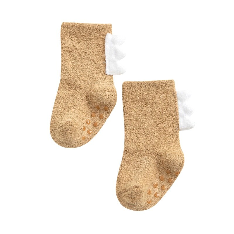 Anti-Slip Baby Sokken Herfst Winter Sokken Coral Fleece Zachte Warme Peuter Kinderen Meisjes Jongens Kleding Vloer Sokken Baby slippers: K / L