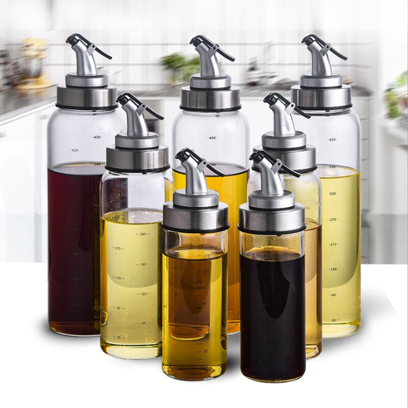 Kochen Gewürz Flasche Spender Soße Flasche Glas Lagerung Flaschen Für Gewürz Glas Öl sprühen Essig Kreative Küche Werkzeuge