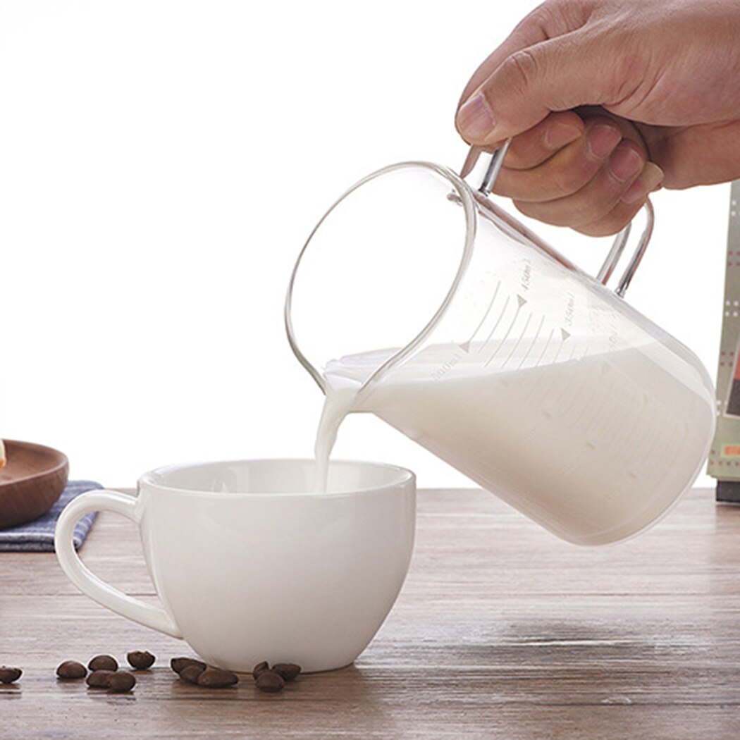 Verre borosilicaté, tasse de mesure en verre, résistant à la chaleur, 33.81oz, bécher Transparent, café, lait, micro-ondes