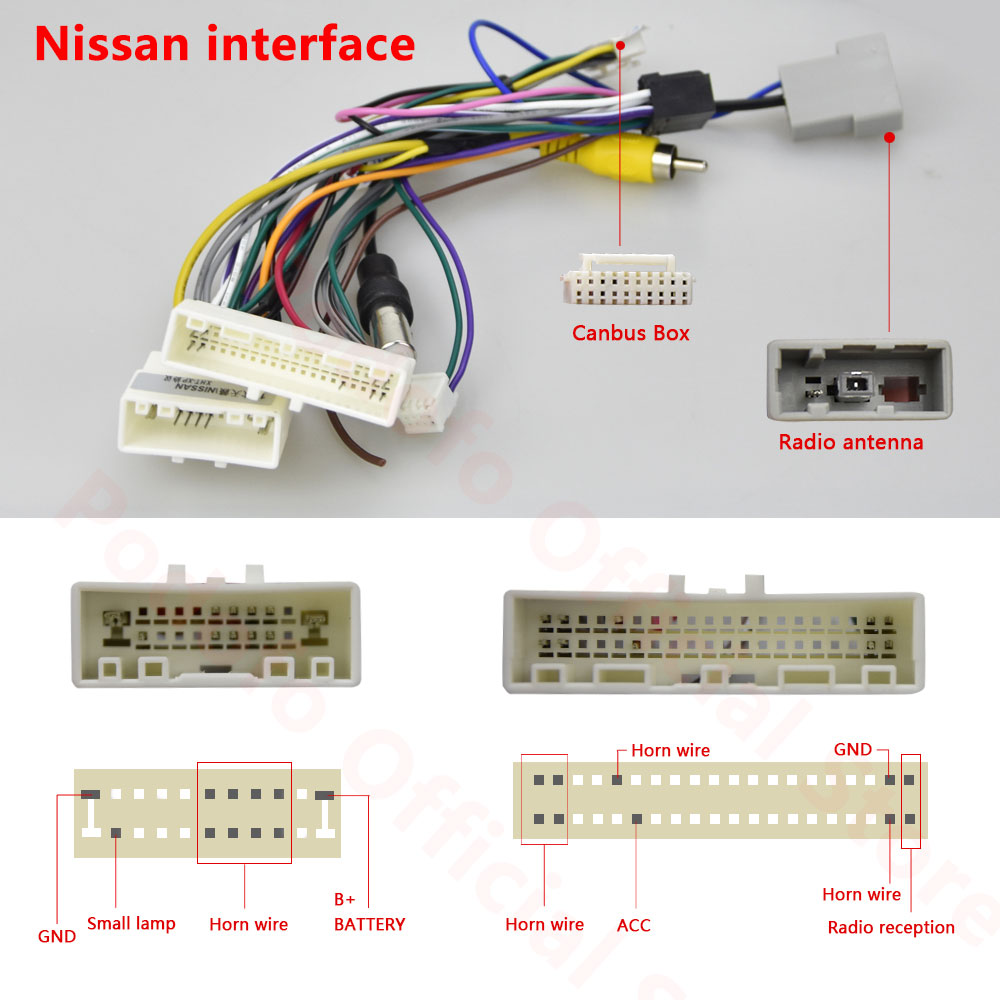 Accesorios para radio de coche Android Podofo, adaptador de arnés de cableado, conector, cable Universal para Focus Kia Nissian Toyota
