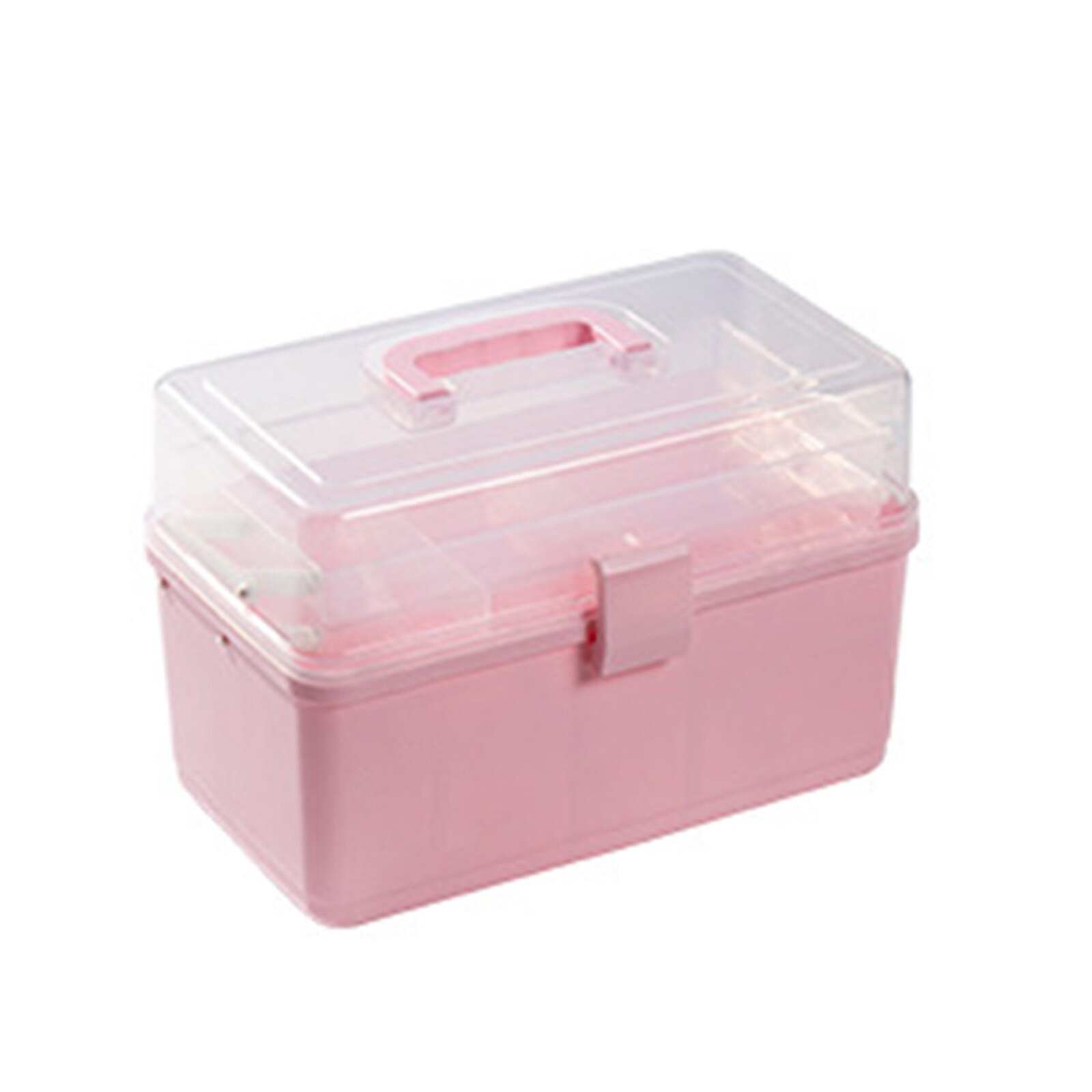 40 # medizin Schrank Schrank Medizin Kasten Kunststoff transparent Kasten Haushaltswaren Organizer Container Lagerung Korb: Rosa