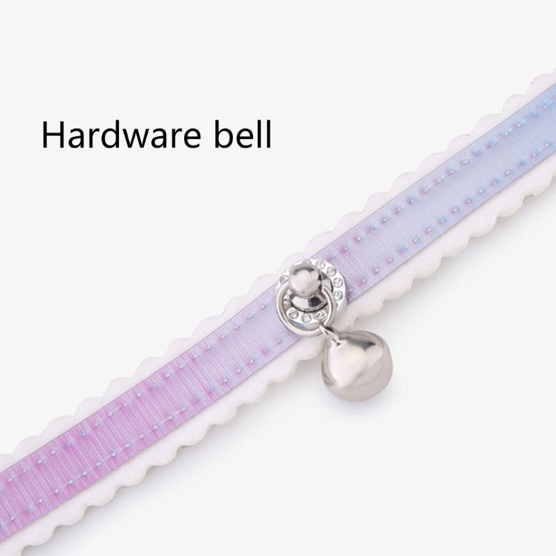 Gradiënt Diamant Bell Huisdier Kraag Halsband Voor Honden Dragen Verstelbare Veilig 72XF