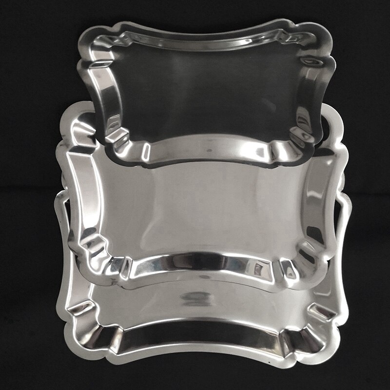 Plate Multi-Purpose Stainless Steel Plate Dessert Snack Nut Japanese Cuisine Bone Dish