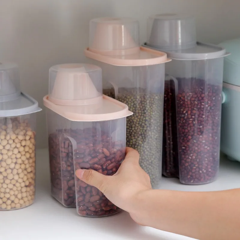Reis Eimer Mehl Lagerung Tank Feuchtigkeit-beweis Insekten Beweis Versiegelt Haushalt Reis Glas Verschiedenes Getreide Mehl Lagerung Box