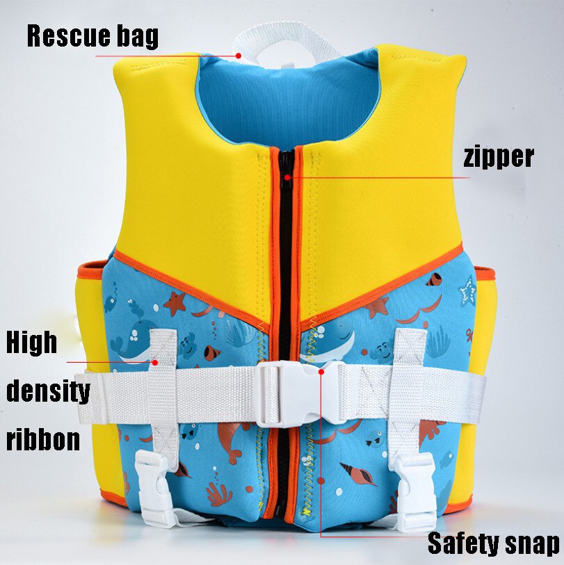 Owlwin Kind Water Sport Baby Life Vest Jacket Kinderen Neopreen Kajakken Varen Zwemmen Schuim Kleding Lifting Reddingsvest