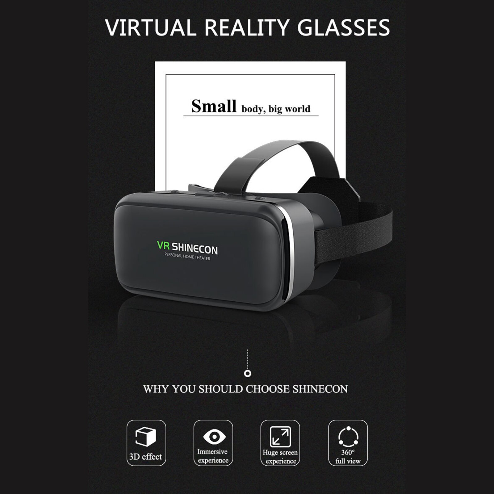 3d Glasses Virtual Reality Goggles 360 Movies For Smartphone Vr Headset With Controller Vr Headsets Headsets
