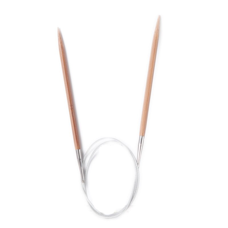 80cm Length Circular Needle Carbonized Rod Needle Bamboo Loop Needle Set Needle Wool Needle Handmade DIY