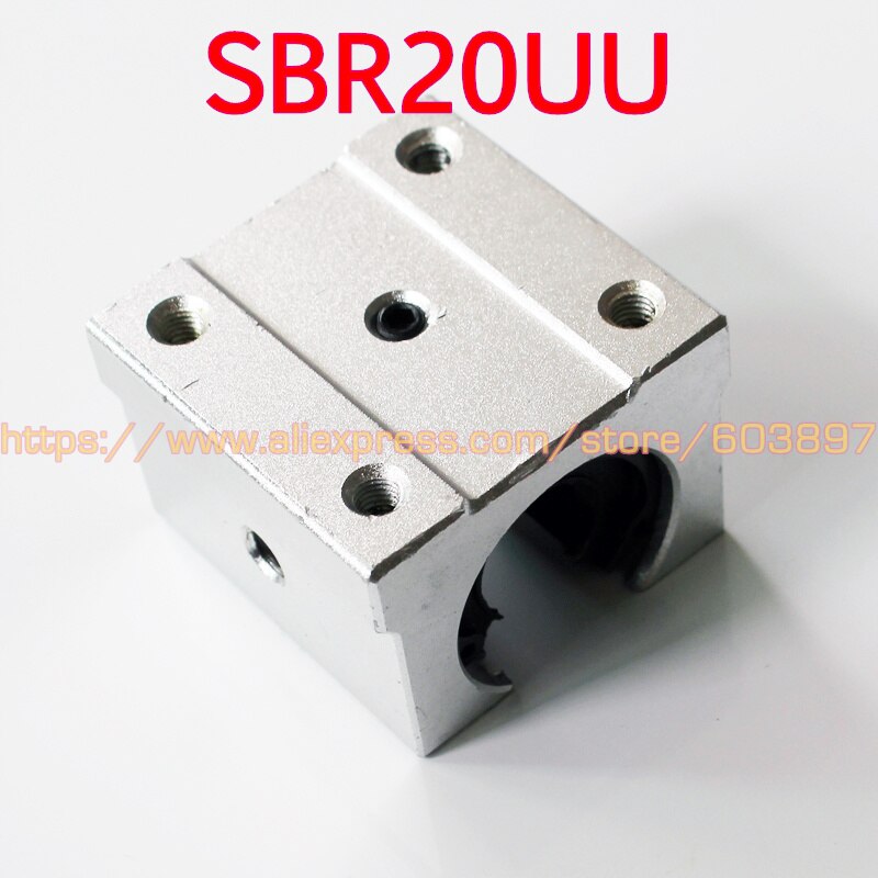 20mm 1 st SBR20UU glijbus blok met LM20UUOP voor 20mm as CNC lineaire kogellager ondersteuning rail unit