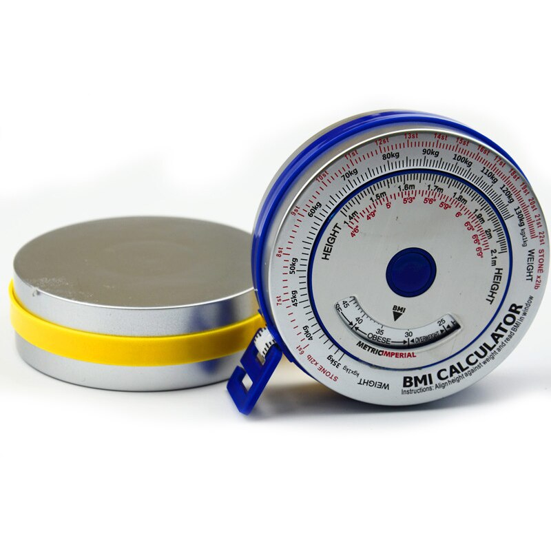 0-150cm aluminium bmi målebånd bmi body tape bmi lommeregner body mass tape