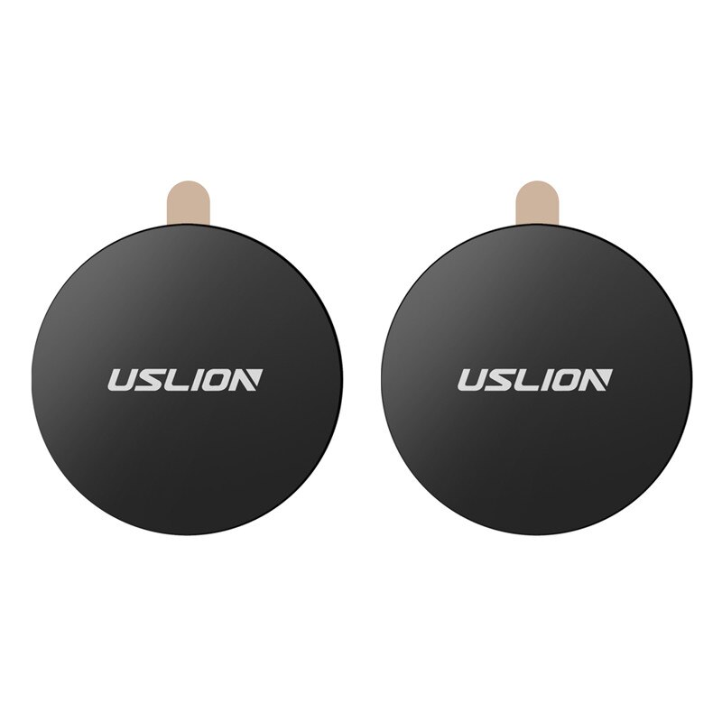USLION Car Phone Holder Metal Plate Disk Magnet Mobile Phone Holder Metal Plate Iron Sheets Magnetic Car Phone Stand Holders: 2 Round