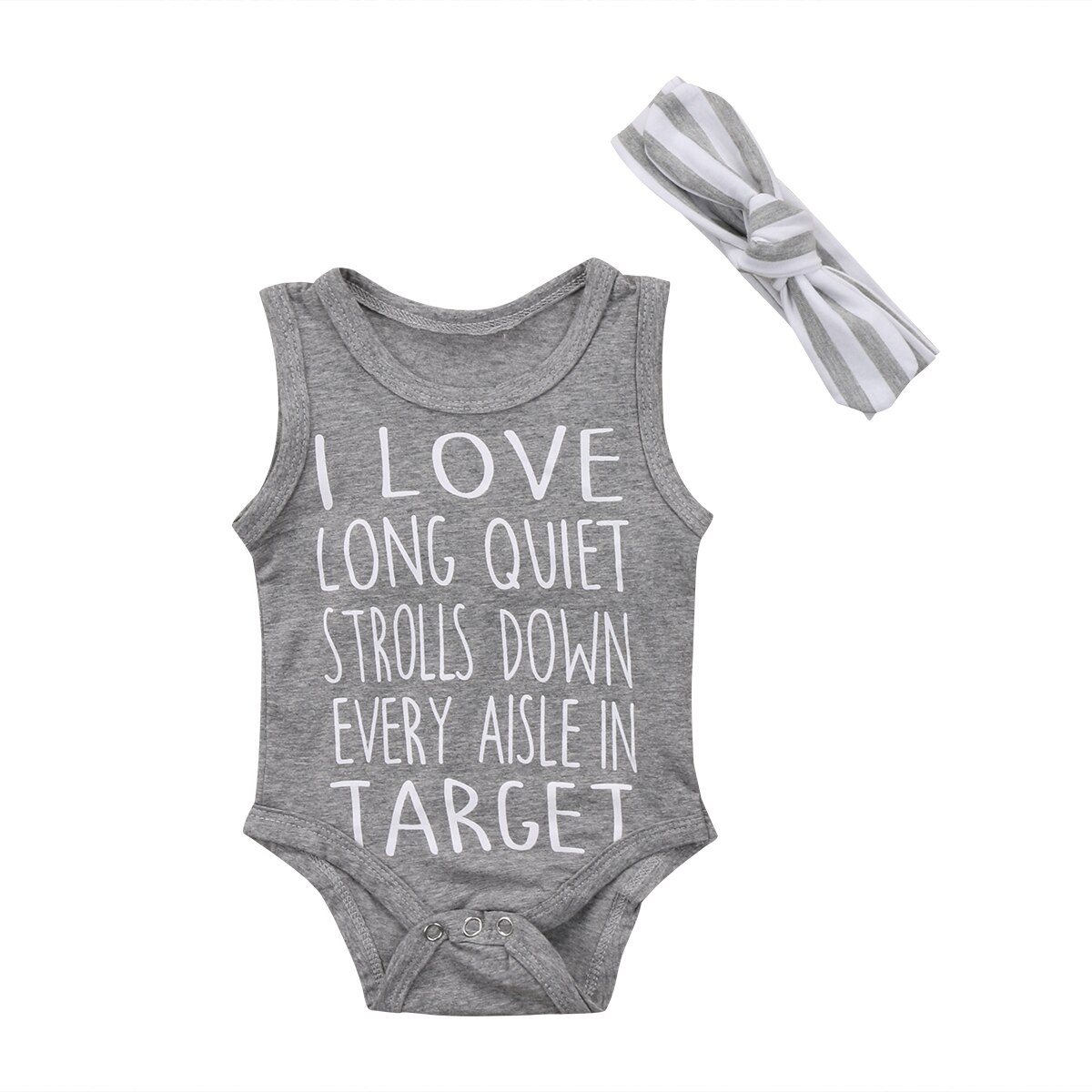 Neugeborenen Jungen Mädchen Ärmel Kleinkind Grau Overall Playsuit Buchstaben Babybodysuitkleidung Freizeit-Outfits