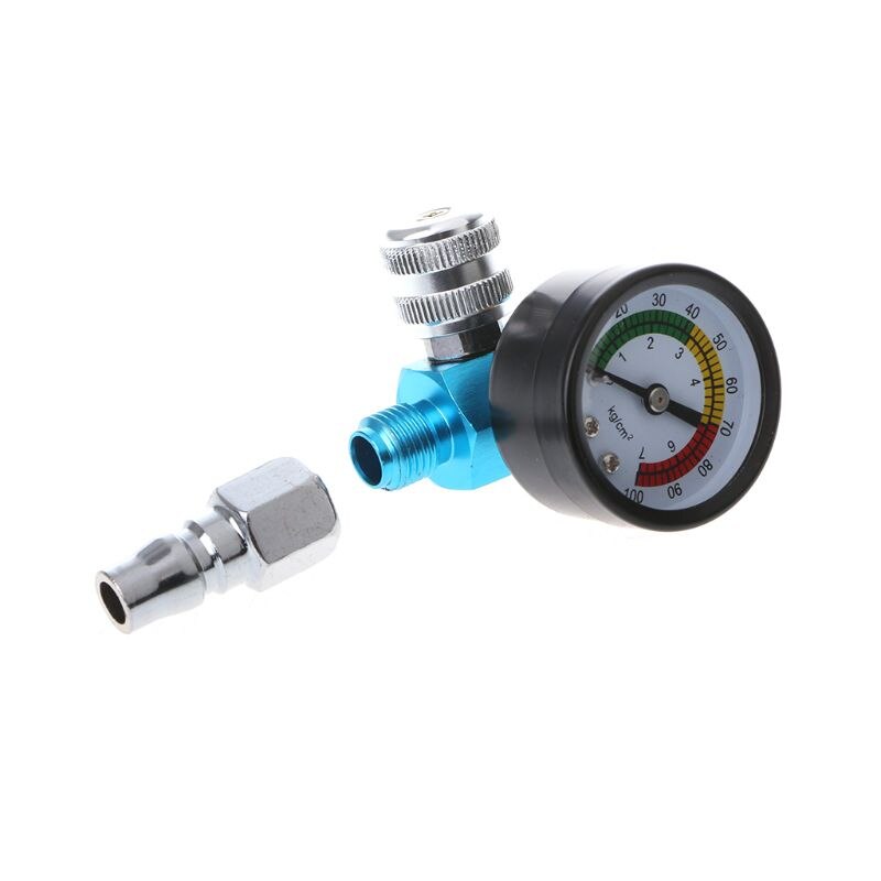 Luftregulierventil Mit Manometer - Mini Regler Für Spritzpistolen 0-150 PSI