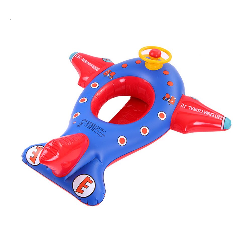 Opblaasbare Kawaii Ringen Zomer Vliegtuig Vorm Baby Opblaasbare Zwemmen Ring Kinderen Zwemmen Float Seat Boot Zwembad Ring J75