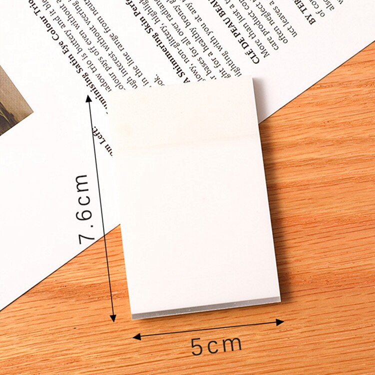 Lld Transparante Zelfklevende Notes Pads Waterdichte Zelfklevende Memo Notepad School Kantoorbenodigdheden Briefpapier: 1
