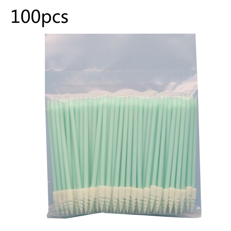 100Pcs Kleine Puntige Tips Doek Head Wisser Lint Dust Gratis Spons Sticks