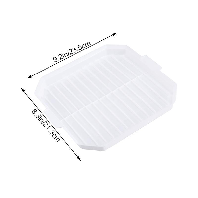 2 Pcs Bacon Bakken Lade Nuttig Vierkante Honden Maker Eieren Fornuis Worst Rack Keuken Magnetron Koken Tool