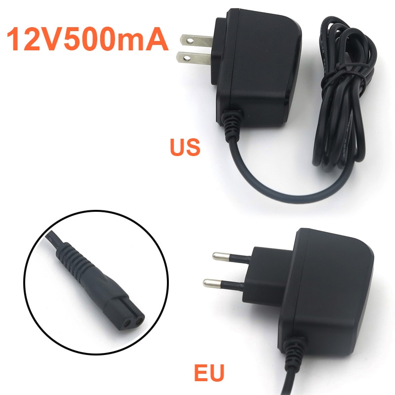 Vored Output Dc 12V 500mA Ac 100 ~ 240V Lader Eu/Us Plug Swith Voeding Adapter converter Voor Scheerapparaat/Tondeuse 3Riva