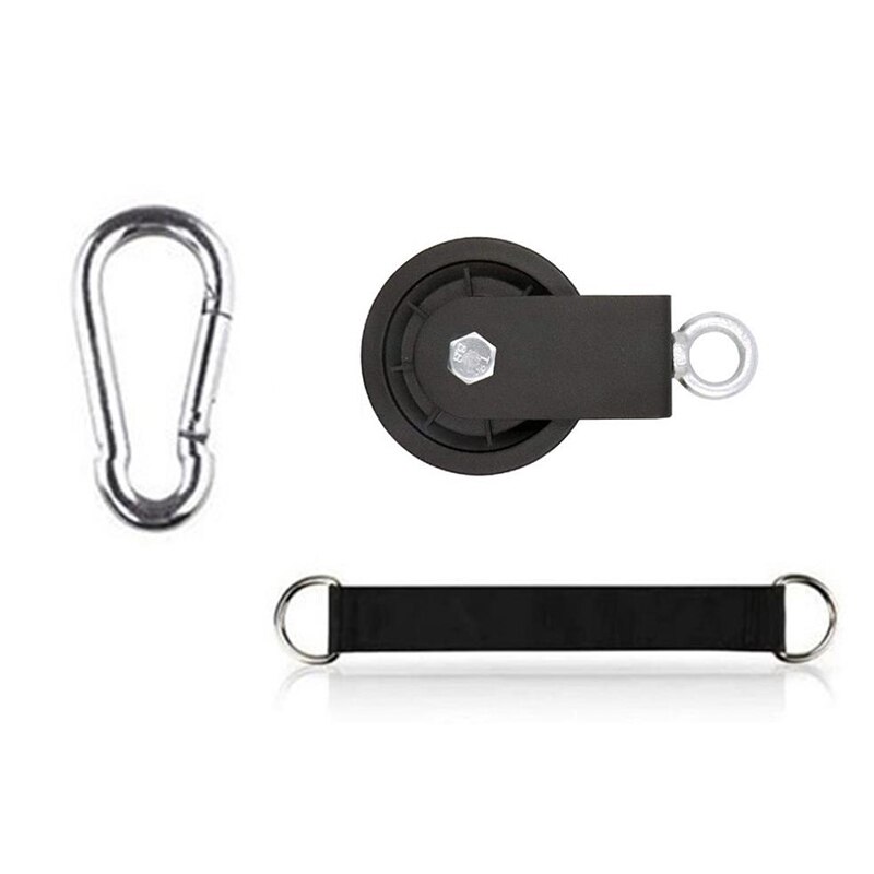 90Mm Kabel Katrol 360 Graden Ultra-Stille Afneembare Roterende Tractie Wiel Voor Lat Katrol Systeem Lifting Blok Lift: Default Title
