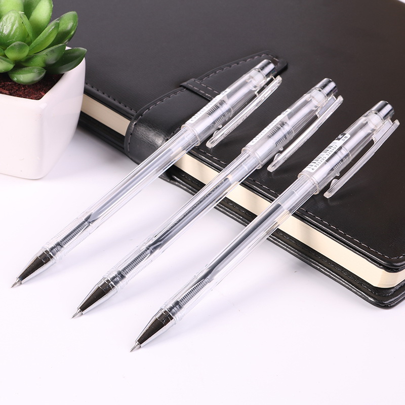 Deli caneta em gel 0.3mm, caneta gel preta de alta qualidade para material de escritório e escritório, 3 peças recarga de recargas
