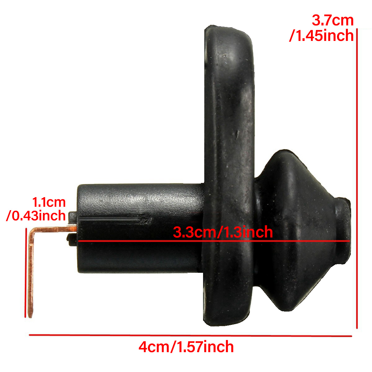 Universal Car Interior Door Light Lamp Switch Black Vehicle Button Door Light Switch Part Auto Inter Switch Accessories