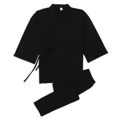 2022 Japan Losse Casual Kleding Kostuums Van Traditionele Japanse Samurai Mannen Kimono Gewaad Pyjama Thuis Dragen Sets: color2 / L