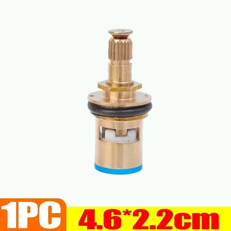 10/1PCS Universal Faucet Valves Replacement Tap Brass Ceramic Disc Cartridge Inner Faucet Valve Bathroom Kitchen Sink Accessory: WHITE