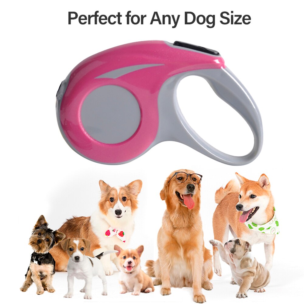 3/5 meter Intrekbare Hondenriem Automatische Flexibele Hond Puppy Kat Trekkabel Riem Hondenriem Voor Kleine Medium honden Huisdier Producten