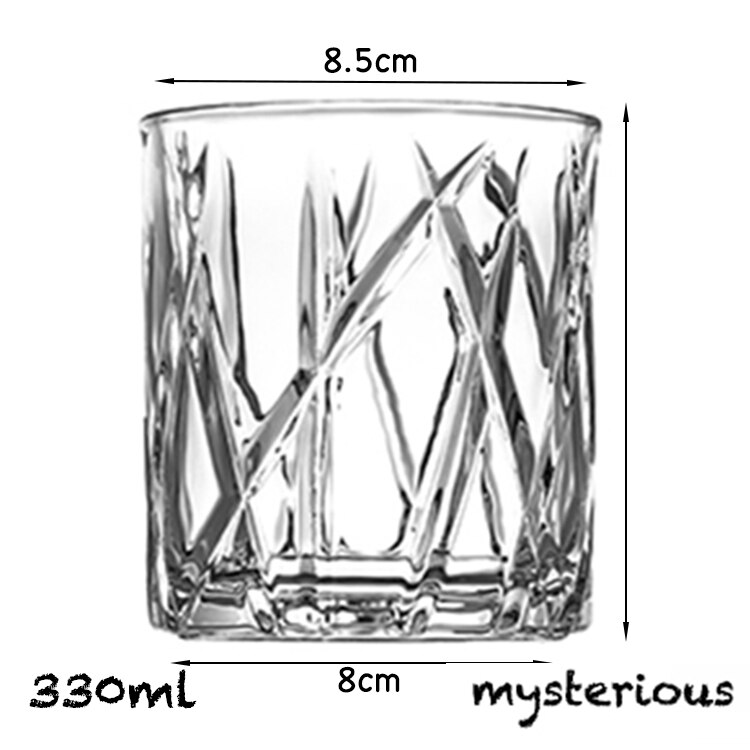 Whiskyglazen, Scotch Bril, ouderwetse Whisky Bril/Perfecte Voor Scotch Liefhebbers/Stijl Glaswerk Voor Bourbon/Rum: Mysterious
