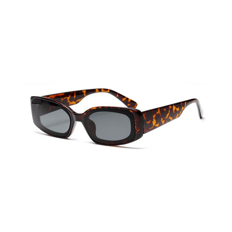 Unisex Transparent Rectangle Women Sun Glasses Frames With Lens Plastic Full Frame Shades Ladies Summer Glasses: F