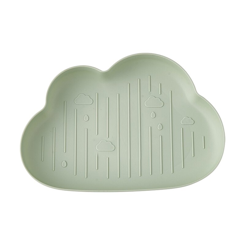 Creatieve Kerstboom Vorm Snoep Snacks Noten Zaden Droge Vruchten Plastic Platen Gerechten Kom Ontbijt Lade Thuis Keuken Benodigdheden: cloud green