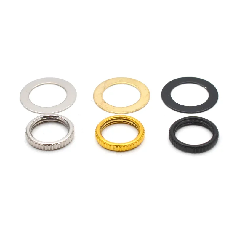 6 Sets Thread M12 Toggle Switch Nut Washer Pickup Selector Switch Nut Gasket For Electric Guitar Accessories