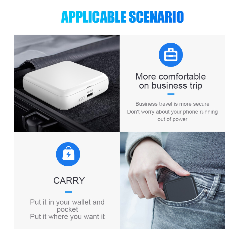 Garas mini-powerbank, tragbares ladegerät, multifunktionale powerbanks, 5000 mah, externes ladegerät, powerbanks für apple