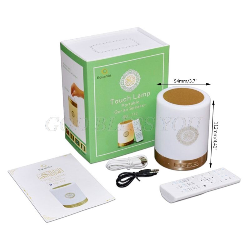 Quran Bluetooth Lautsprecher Bunte Fernbedienung Kleine Mondlicht LED Nachtlicht Mond Lampe Mondlicht Drahtlose Quran Lautsprecher