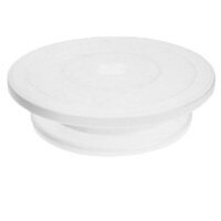 10 Inch Plastic Taart Draaitafel Set Diy Gebak Accessoires Cake Stand Cake Turntable Roterende Cake Decorating Bakken Tool: White