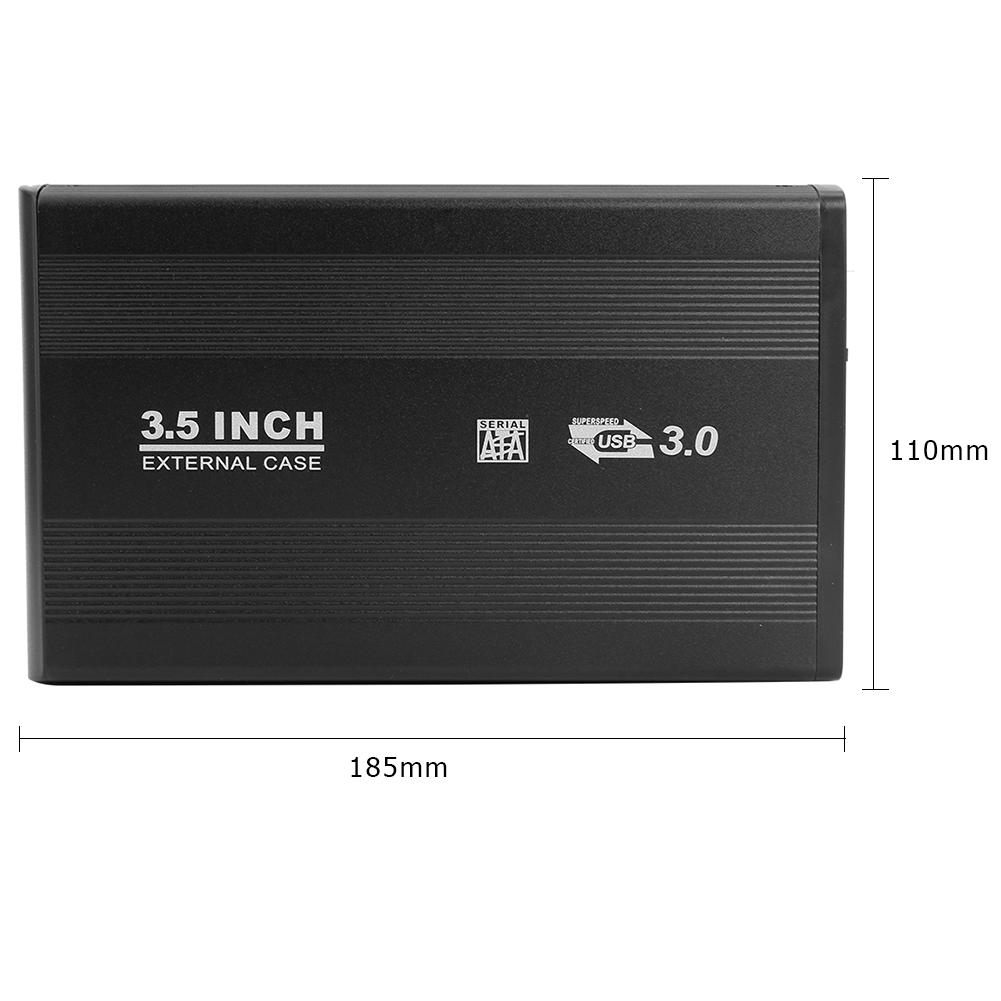 3.5 Inch Usb 3.0 Naar Sata Hdd Case Ssd Harde Schijf Behuizing 5Gbps Usb 3.0 Hdd Case Externe Solid state Harde Schijf Doos Eu Plug