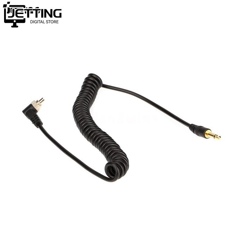 Accesorios de cámara Flashes de 3,5mm a macho PC Cable de sincronización de Flash Bloqueo de tornillo para disparador de luz de estudio