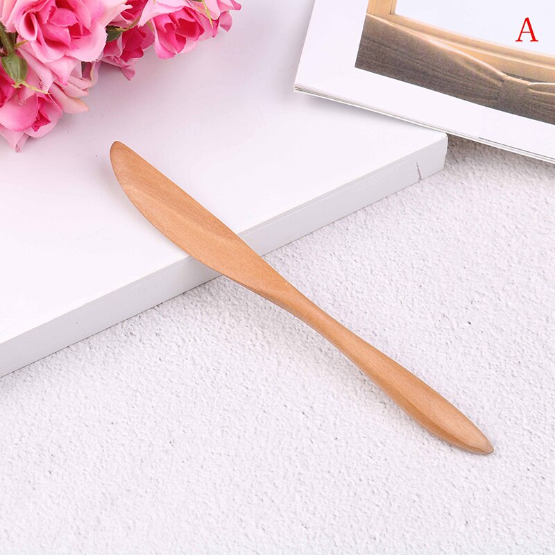 1pc knivstil trämask japan smörkniv marmeladkniv middagsknivar servis med tjockt handtag: A