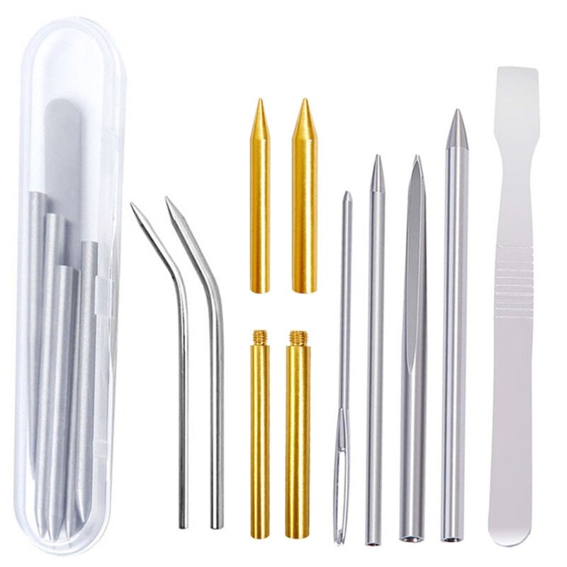 Kit D'outils De Tissage De Panier 13 Pièces - Pour Bricolage En Rotin, Osier, Aiguilles, Débutants