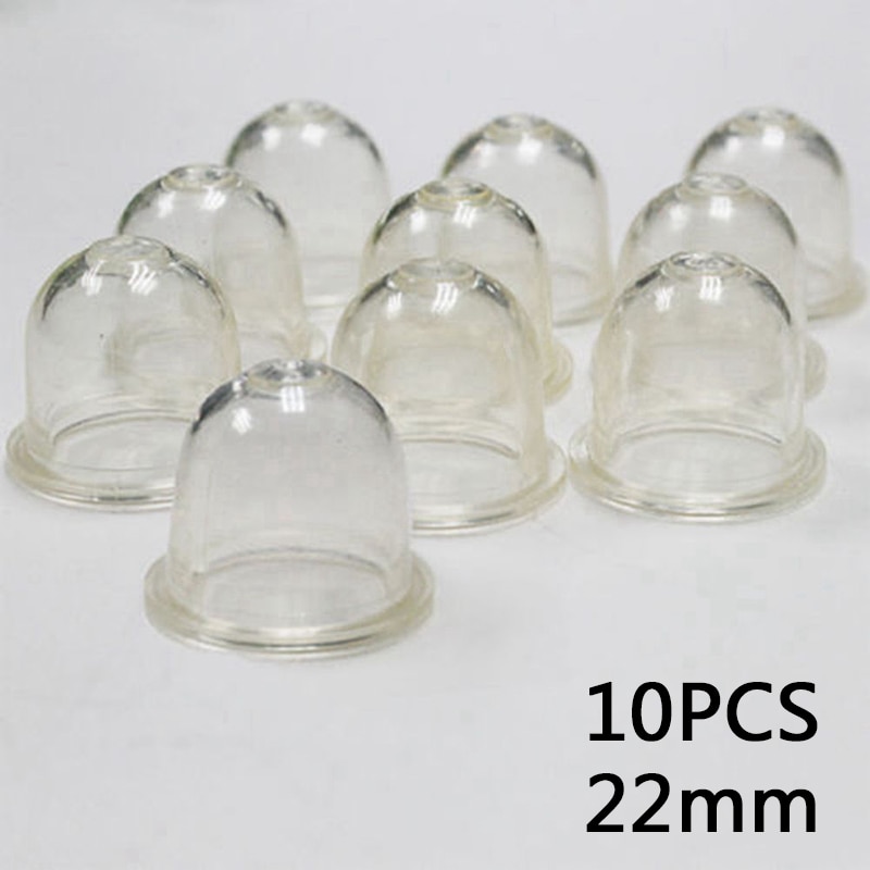10x Brandstofpomp Carburateur Primer Lamp Voor Kettingzagen Blower Trimmer Bosmaaier: 22mm