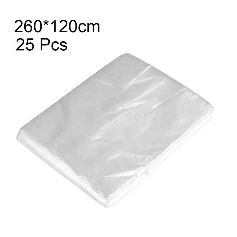 25Pcs Disposable Bathtub Cover Liner Ultra Large Bathtub Liner Health Plastic Bag for Household and Hotel Bath Tubs: 260x120 25Pcs