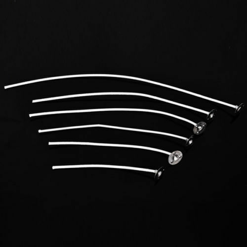 50 Uds mechas para velas núcleo de algodón pre-encerado sostenedores para fabricación de velas tamaño pico