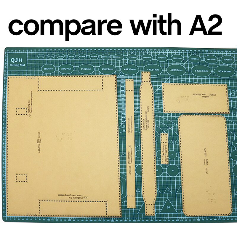 1Set DIY Kraft Paper Template Simple and Stylish Women Shoulder Bag handbag Leather Craft Pattern DIY Stencil Sewing Pattern