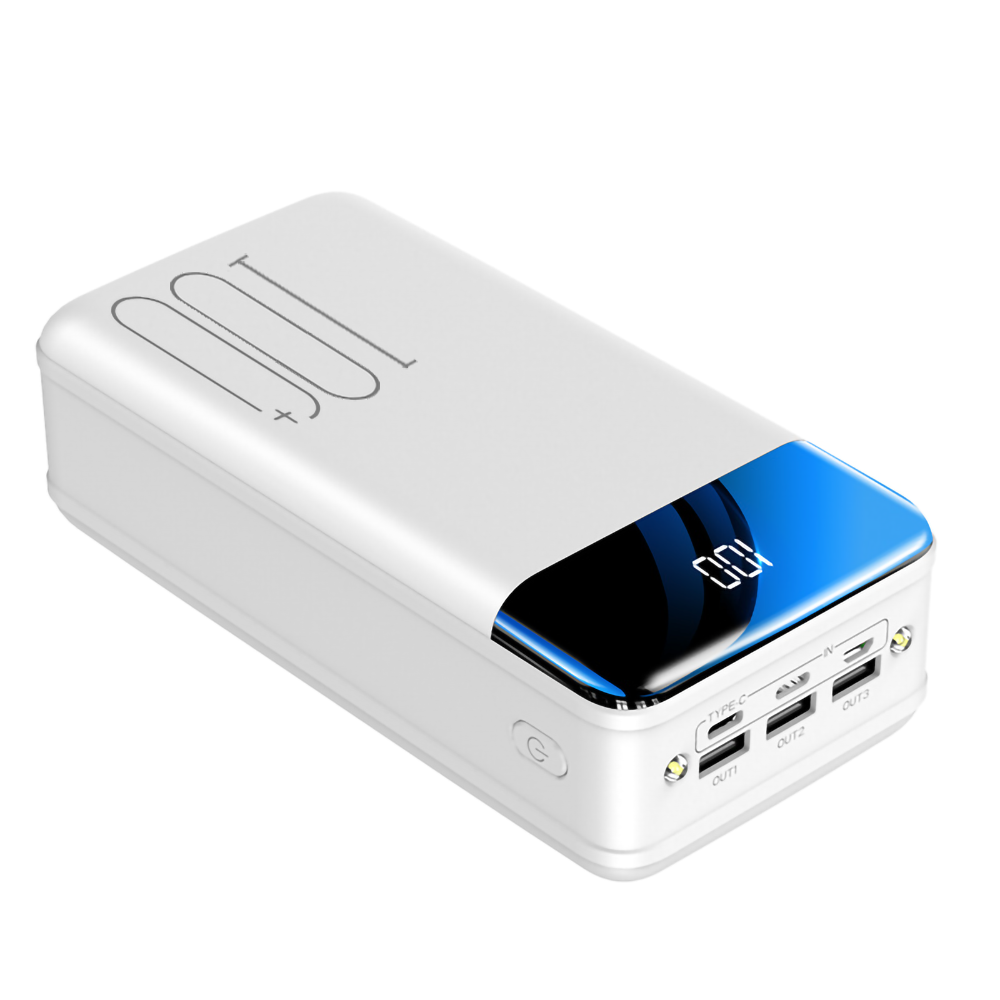 enhanced fast charging 100000MAH power pack large capacity mobile power universal 5V speed charging: Gold