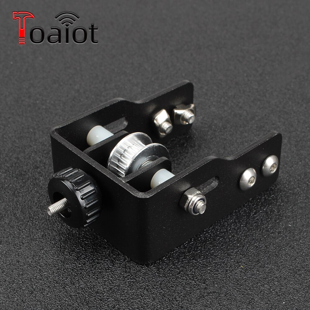 Zwart 2040 Profiel Y-as Synchrone Riem Stretch CR10 Rechtzetten Spanner Voor Creality CR-10 CR10S 2040 3D Printer Onderdelen