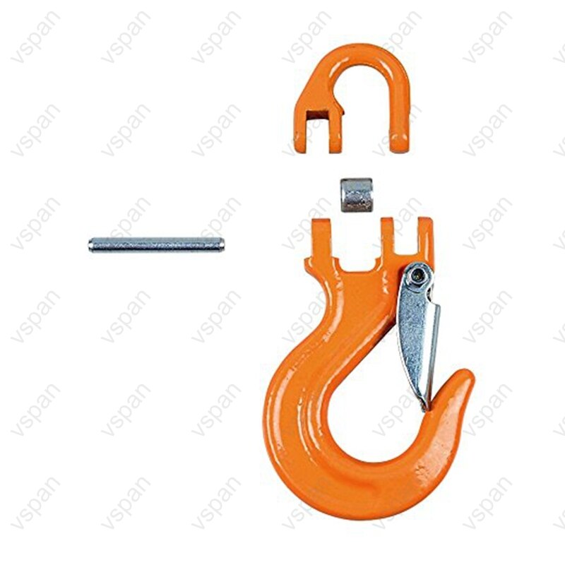 Half-Link Clevis Safety Latch Swivel Winch Hook For Jeep Wrangler Truck Off-Road 4wd accessories Synthetic Winch Rope Hook kits