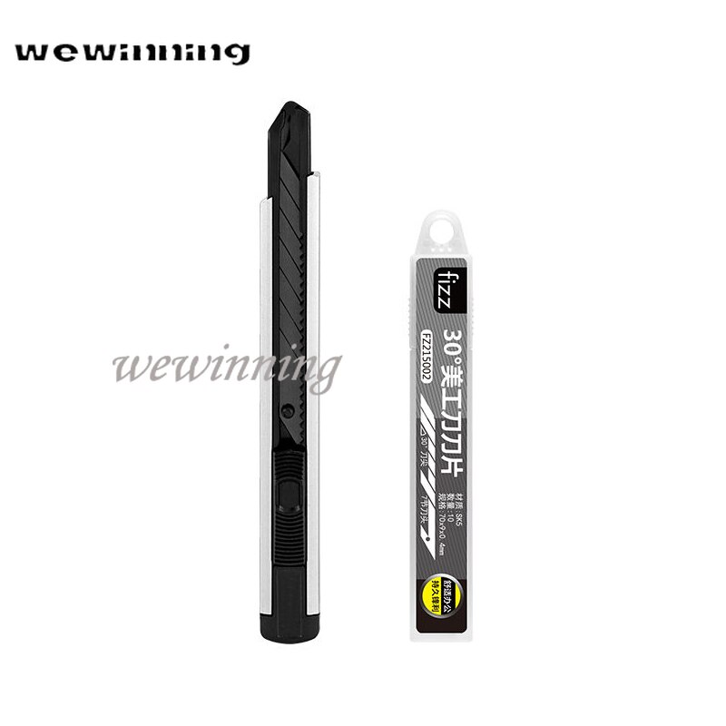 Aluminum Alloy Utility Knife Cut Art Knife Paper Cutter Metal Blade Self-Locking Angle with Fracture Envelope Opener: D