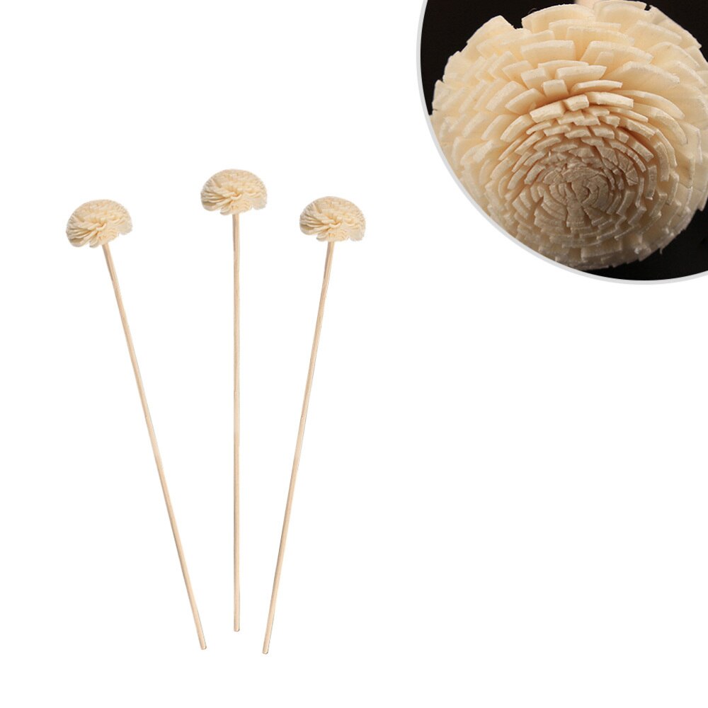 Varillas de aromaterapia sin cables, palos difusores de aceite aromático de simulación de flor, 10 Uds.