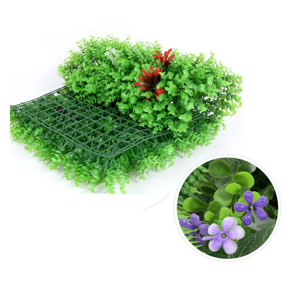 60x40CM Artificial Plant Backdrop Panel UV Protected Privacy Hedge Screen Simulation Plant Wall Decor Lawn For Garden Decoration