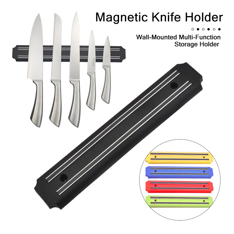 20cm Magnetic Knife Holder Tool Rest Shelf Wall Mount Magnet Knife Holder Pub Bar Counter Kitchen Blocks &amp; Roll Bags