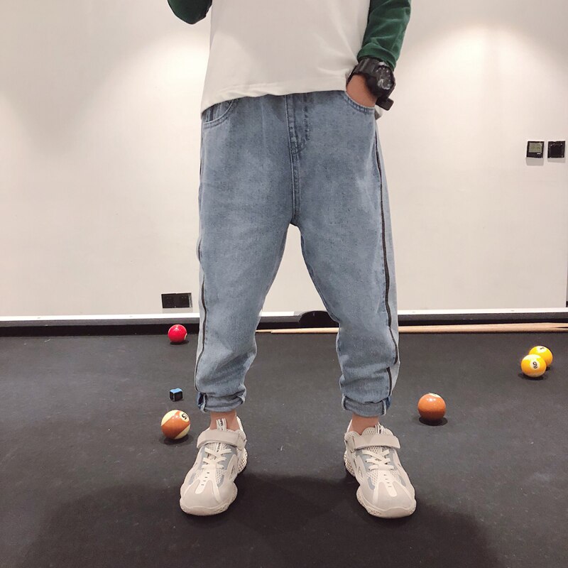 IENENS Scarni Dei Jeans del Ragazzo Dei Bambini Del Cowboy Pantaloni di colore Chiaro Del Denim Pantaloni Lunghi Pantaloni Dei Capretti Del Bambino del Ragazzo Dei Jeans Strech